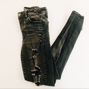 Black Ripped American Eagle Jeans